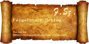 Feigelstock Szilas névjegykártya